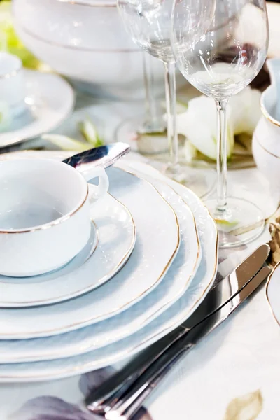 Flatware na mesa — Fotografia de Stock