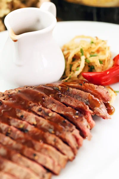 Steak in the bar — Stock Photo, Image