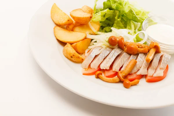 Patatas y Mayonesa — Foto de Stock