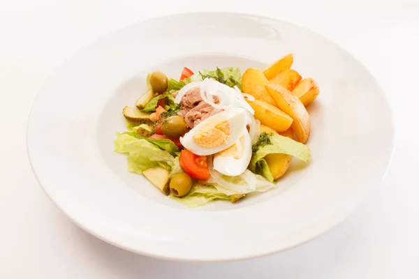 Salad with potatoes — Stock Photo, Image