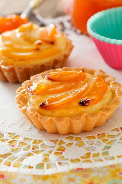Apricot tarts — Stock Photo, Image