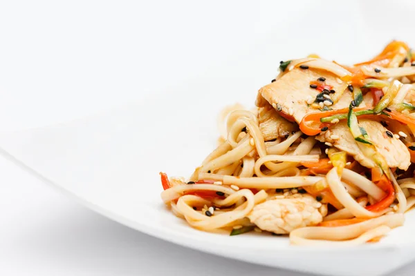 Noodle with chicken — Stock Photo, Image