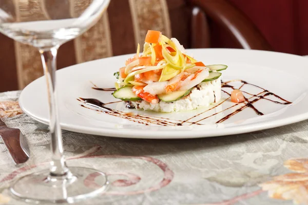 Ensalada con requesón — Foto de Stock