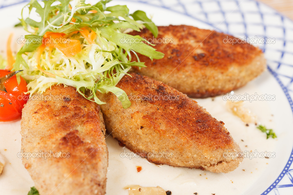 Cutlets with salad
