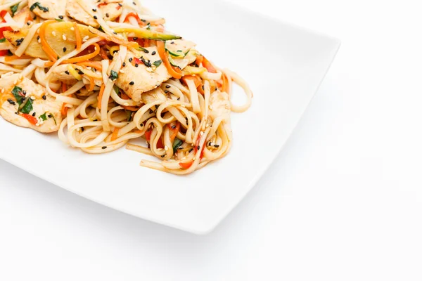 Macarrão com frango — Fotografia de Stock