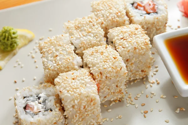 맛 있는 초밥 — 스톡 사진