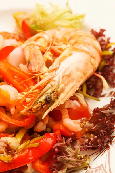 Shrimp salad — Stock Photo, Image