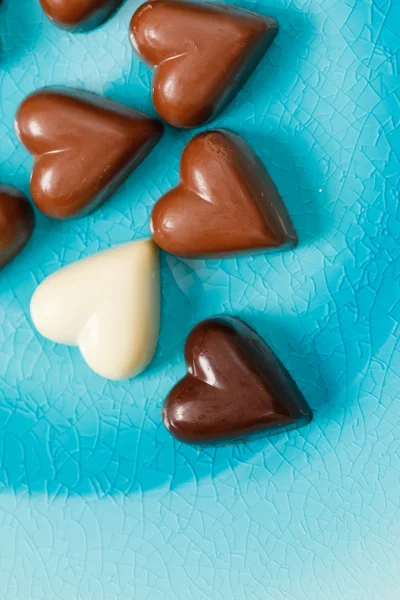Ciocolată inimi — Fotografie, imagine de stoc