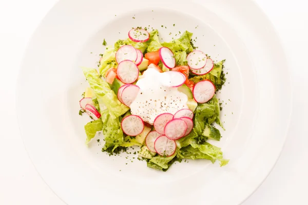 Salad with radish — Stock Photo, Image
