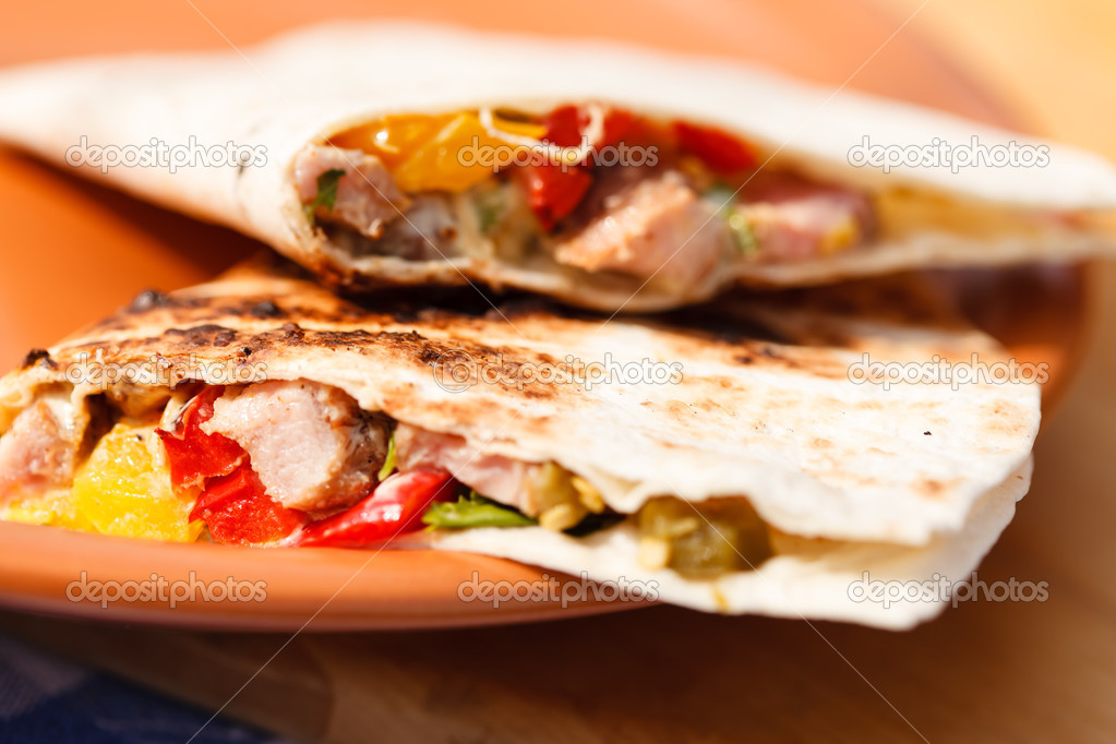 Tortilla with vegetables