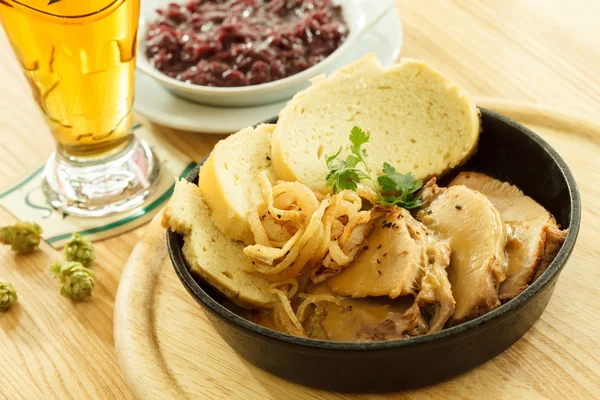 Pork with beer — Stock Photo, Image