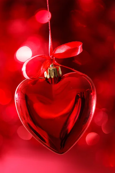 Red heart decoration — Stock Photo, Image