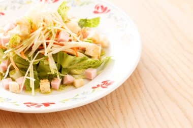 croutons sebze salatası