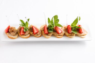 iştah açıcı çilek ile