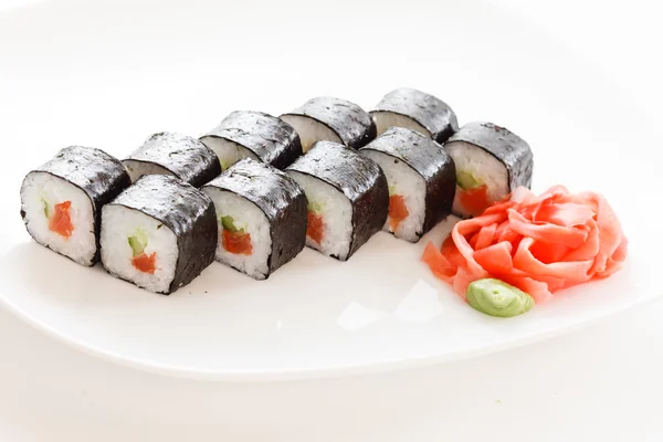 Sushi sur assiette — Photo