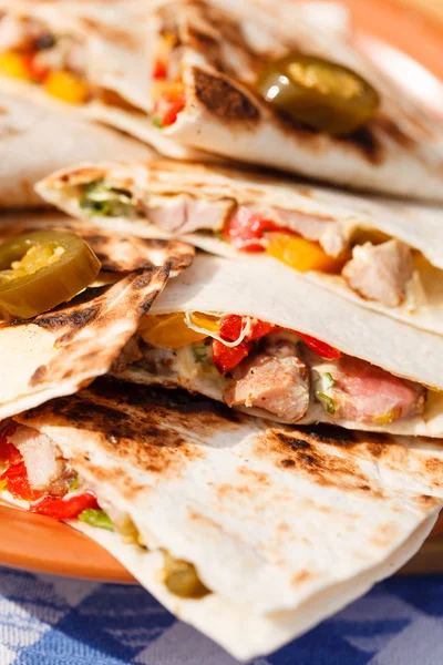 Tortilla with vegetables — Stock Photo, Image