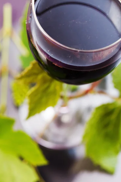 Red wine in glass — Stock Photo, Image