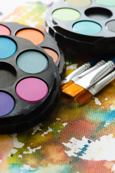 Watercolor paints — Stock Photo, Image