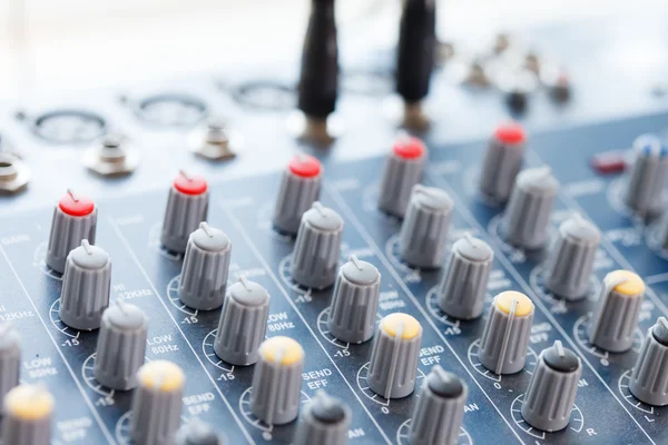 Sound mixer console — Stockfoto