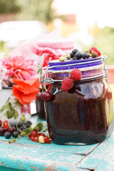 Berry jam — Stockfoto