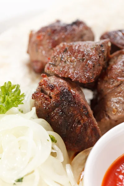 Beef kebab — Stock Photo, Image