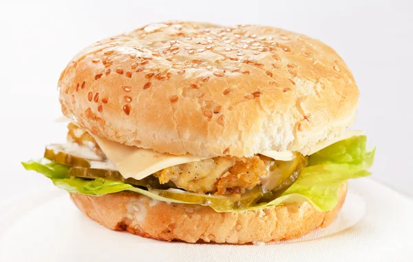 Lezzetli peynirli burger