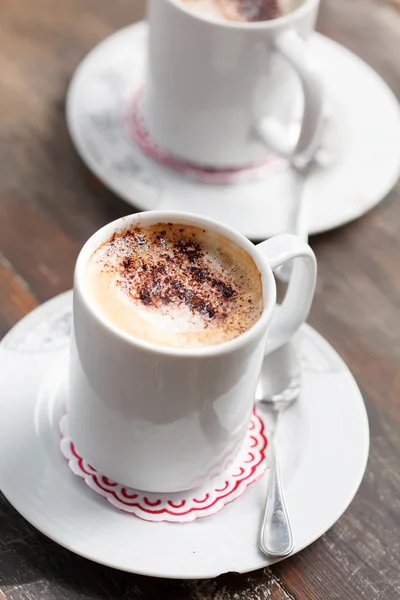 Cappuccino con chocolate —  Fotos de Stock