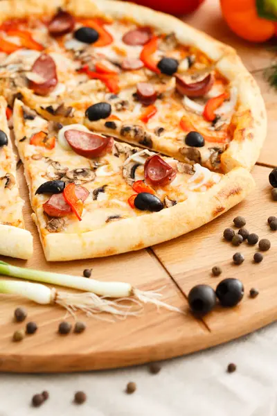 Superme pizza — Stockfoto