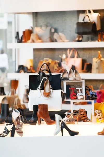 Shoes on shelves — Stock Image Shoes on shelves Stock Image