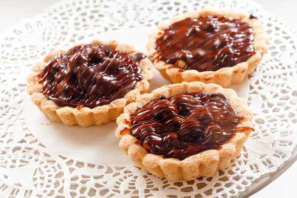 Chocolate tarts — Stock Photo, Image