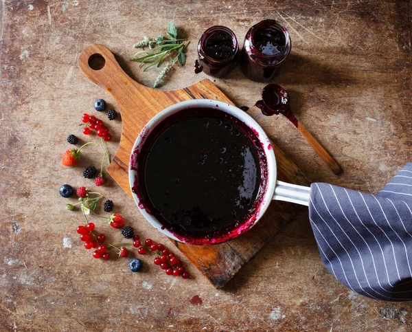 Berries jam — Stock Photo, Image