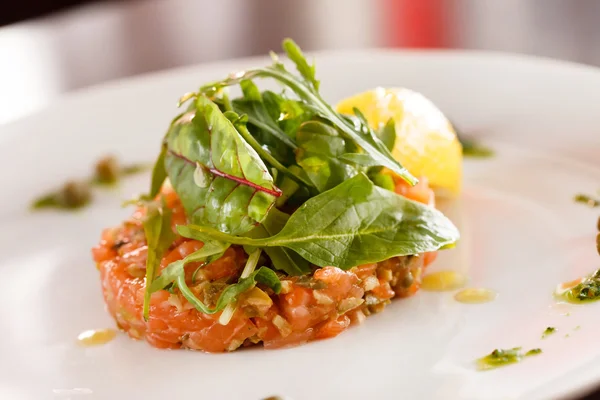 Tartare van zalm — Stockfoto