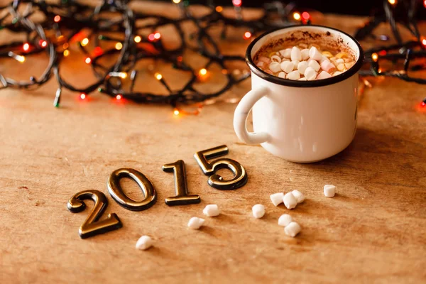 2015 Buon anno nuovo biglietto di auguri — Foto Stock