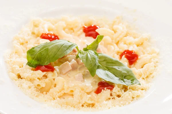 Pasta med ost — Stockfoto