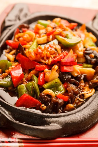 Meat with vegetables — Stock Photo, Image