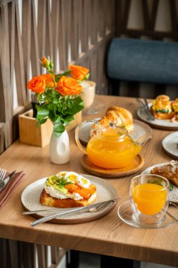 Kafede nefis bir kahvaltı.