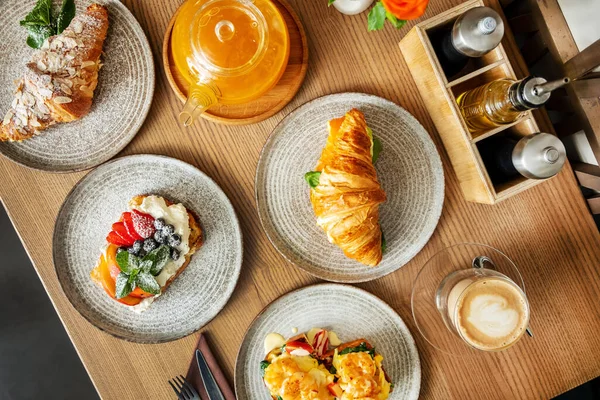 Lekker Ontbijt Het Café — Stockfoto