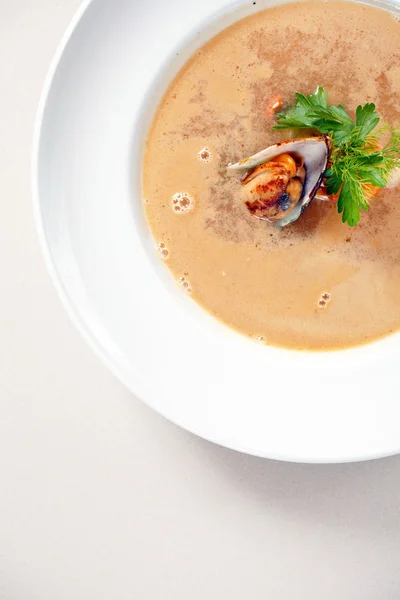 Seafood soup — Stock Image Seafood soup Stock Photo