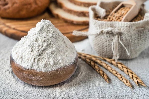 Wheat Flour Table — Stock Photo, Image