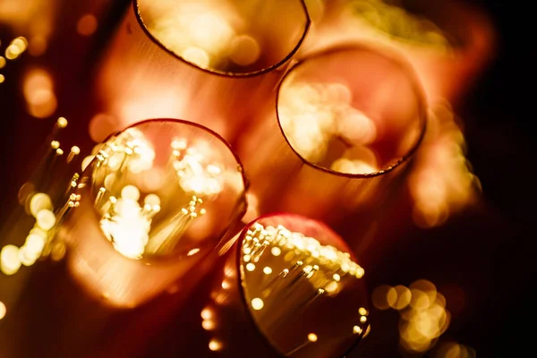 Golden Shiny Design Christmas Card — Stock Photo, Image