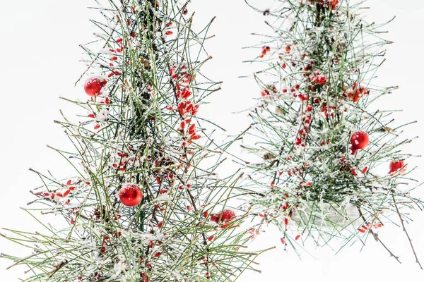 Décoration Noël Créative Sur Blanc — Photo