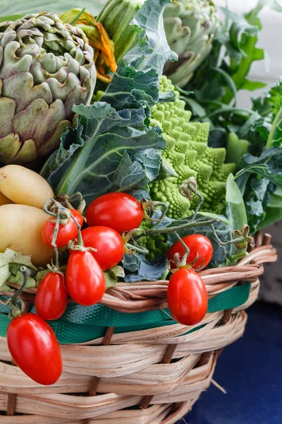 Fresh Vegetables Basket — Stock Photo, Image