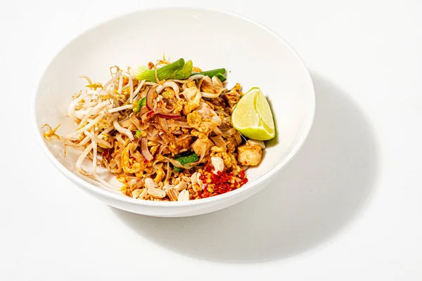 Cocina Tailandesa Fideos Vegetarianos Almohadilla Comida Tradicional China — Foto de Stock