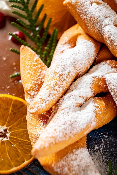 Natal Biscoitos Caseiros Iwth Açúcar — Fotografia de Stock