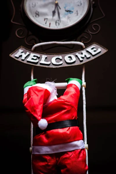 Santa Claus Stairs — Stock Photo, Image