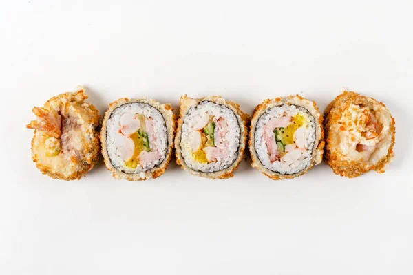 Teriyaki Sushi Role Izolované Bílém Pozadí — Stock fotografie