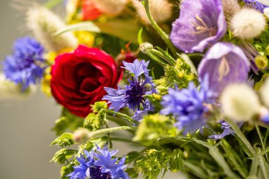 bouquet of summer flowers closeup