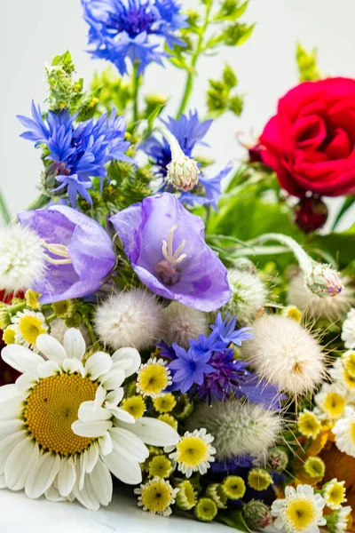 Bouquet Summer Flowers Closeup — Photo