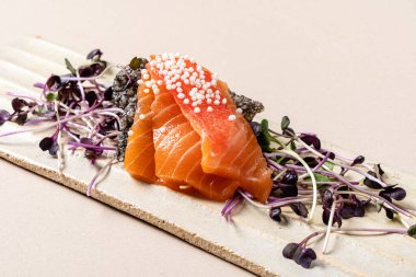 Somon balığı seti.