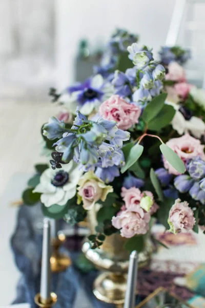 Γαμήλια Ανθοδέσμη Ωραία Λουλούδια Ανεμώνης — Φωτογραφία Αρχείου